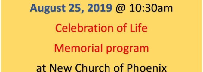 Celebration of Life – Memorial Program