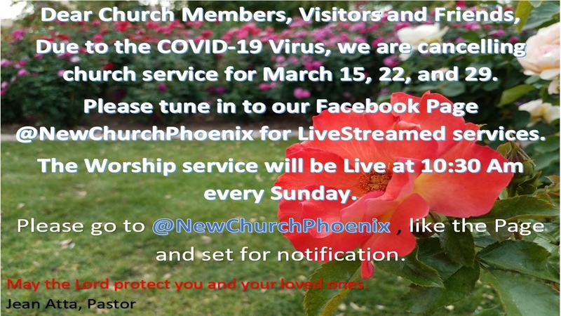 3/18/20 CoronaVirus & No In-Person Worship Service