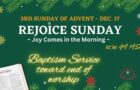3rd Sunday of Advent – Joy